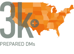 20,000 plus prepared DMs